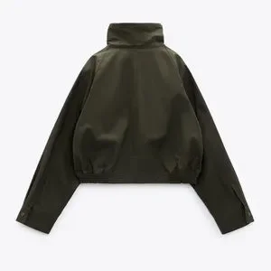 Zara | Jackets & Coats | Zara Cropped Pocket Bomber Jacket